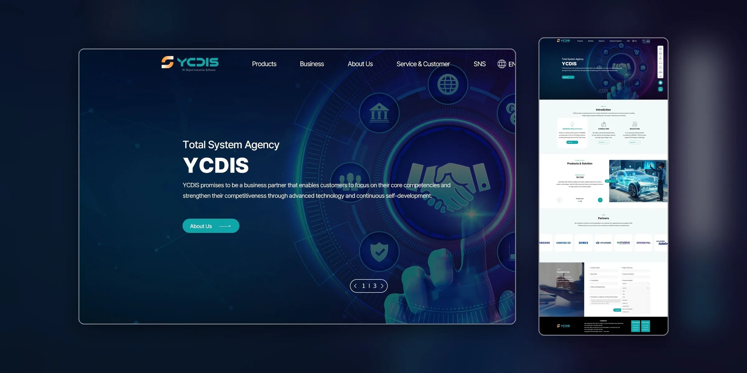 YCDIS 웹사이트 제작